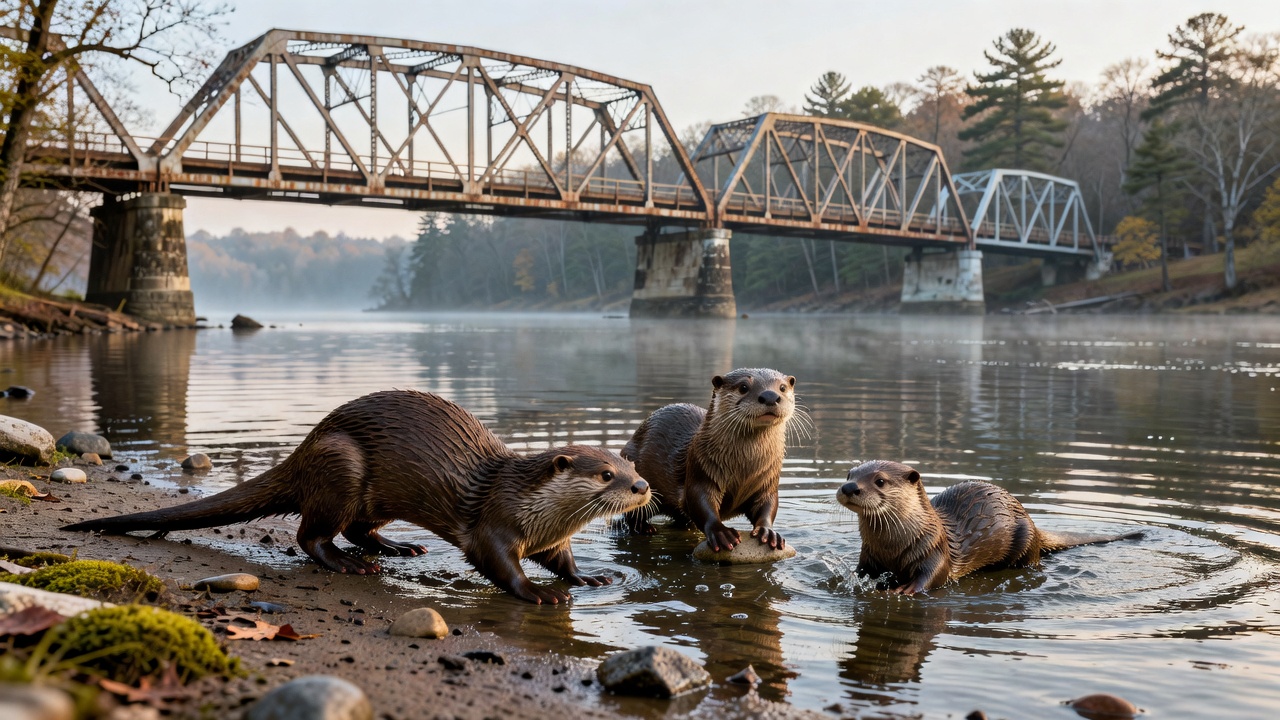 Rare Otter Sightings Near Riveroak Bridge